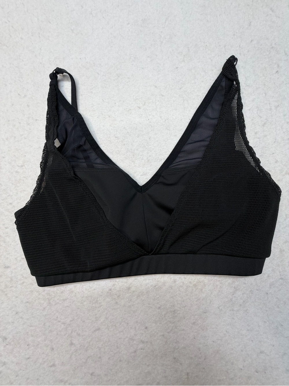 FP Movement by Free People Black Mesh Bralette Sports Bra
